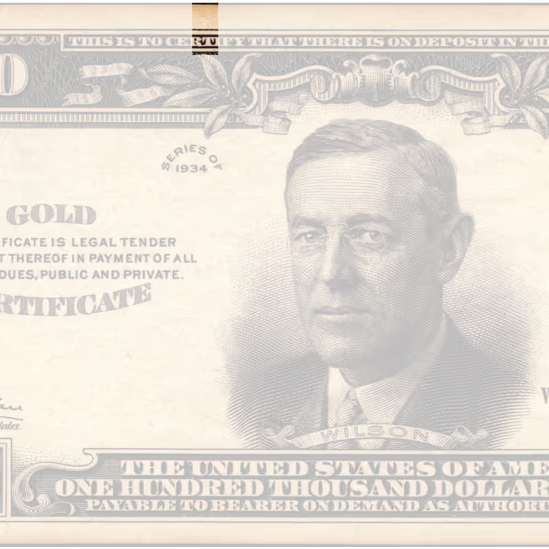 Auction of the Gold Certificate